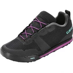 Giro Tracker Fastlace Shoes Women black/throwback purple